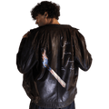 lit on fire jacket by feline & vin.shooter