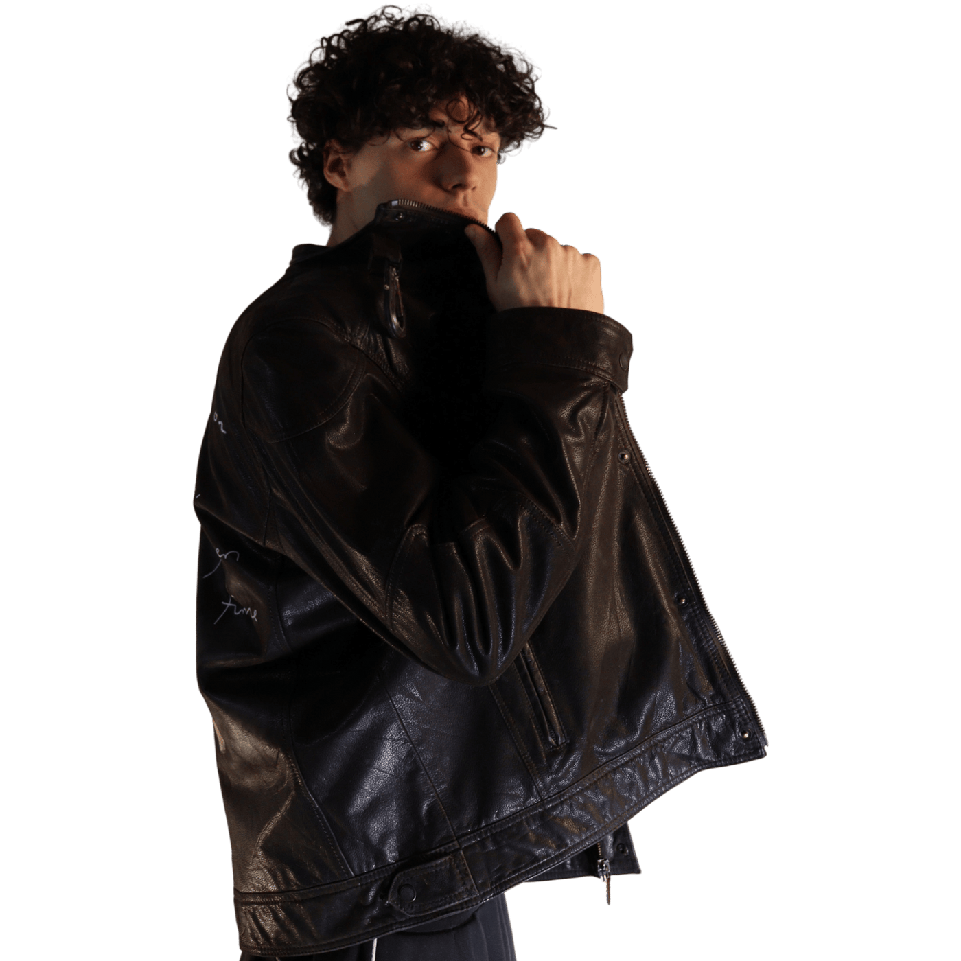 lit on fire jacket by feline & vin.shooter