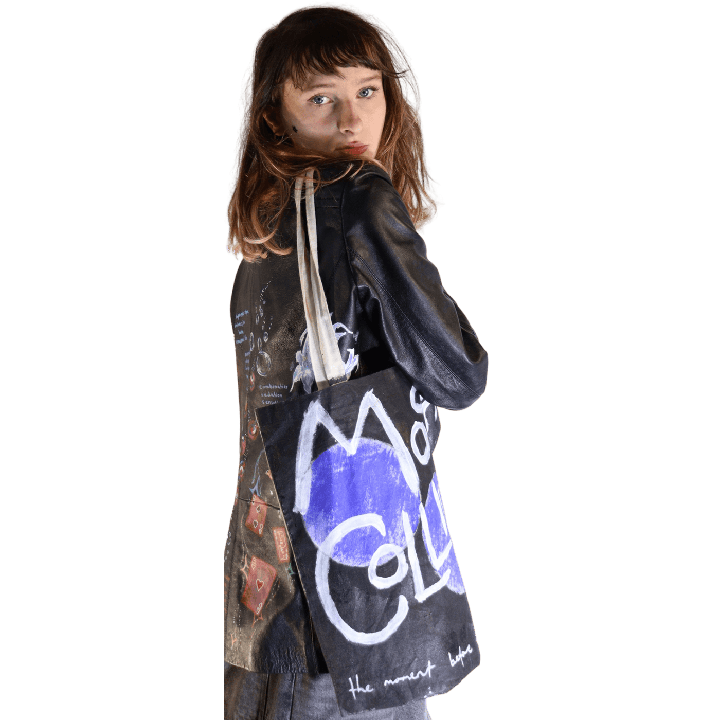 moons collide jute bag by moony & vin.shooter